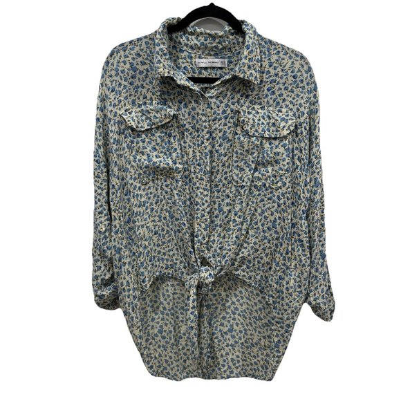 Faithfull‎ The Brand Brigitte Knot Shirt Blouse Top Size 10 Floral Multicolor - Picture 2 of 10